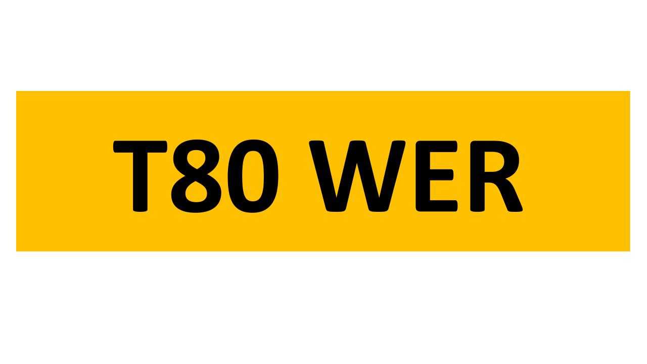 Lot 53 - REGISTRATION ON RETENTION - T80 WER