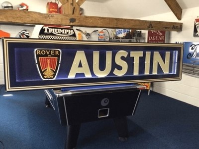 Lot 136 - LARGE AUSTIN MOTORS SIGN