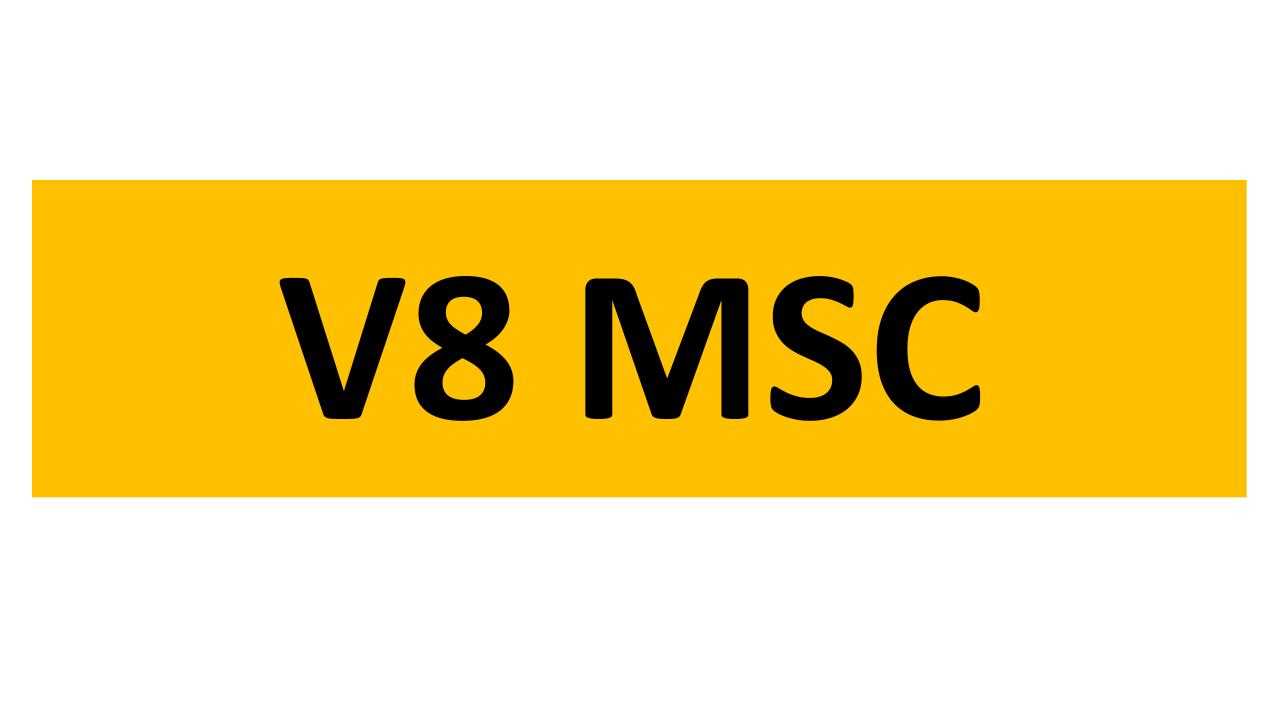 Lot 69 - REGISTRATION ON RETENTION - V8 MSC