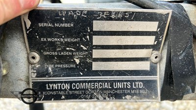 Lot 44 - LYNTON CAR TRANSPORTER TILT-TOP TRAILER