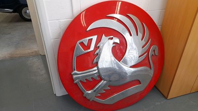 Lot 300 - ROUND LARGE VAUXHALL DEALER SIGN 140CM DIA