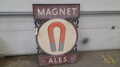 Lot 460 - MAGNET ALES PUB SIGN 46" X 30" DOUBLE SIDED