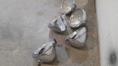 Lot 496 - 5X P100  CHROME HEADLIGHTS
