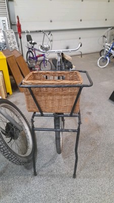 Lot 668 - LOW GRAVITY STEP OVER BUTCHERS BIKE & BASKET