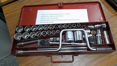 Lot 700 - BRITOOL 1/2" SQUARE DRIVE 28 PC + EXTRAS, ONE OWNER FROM NEW