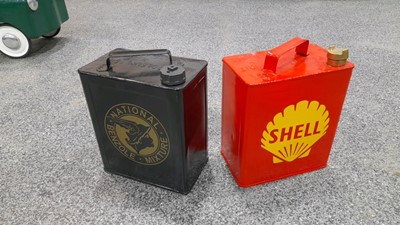 Lot 192 - 1X SHELL & 1X NATIONAL BENZOLE CANS