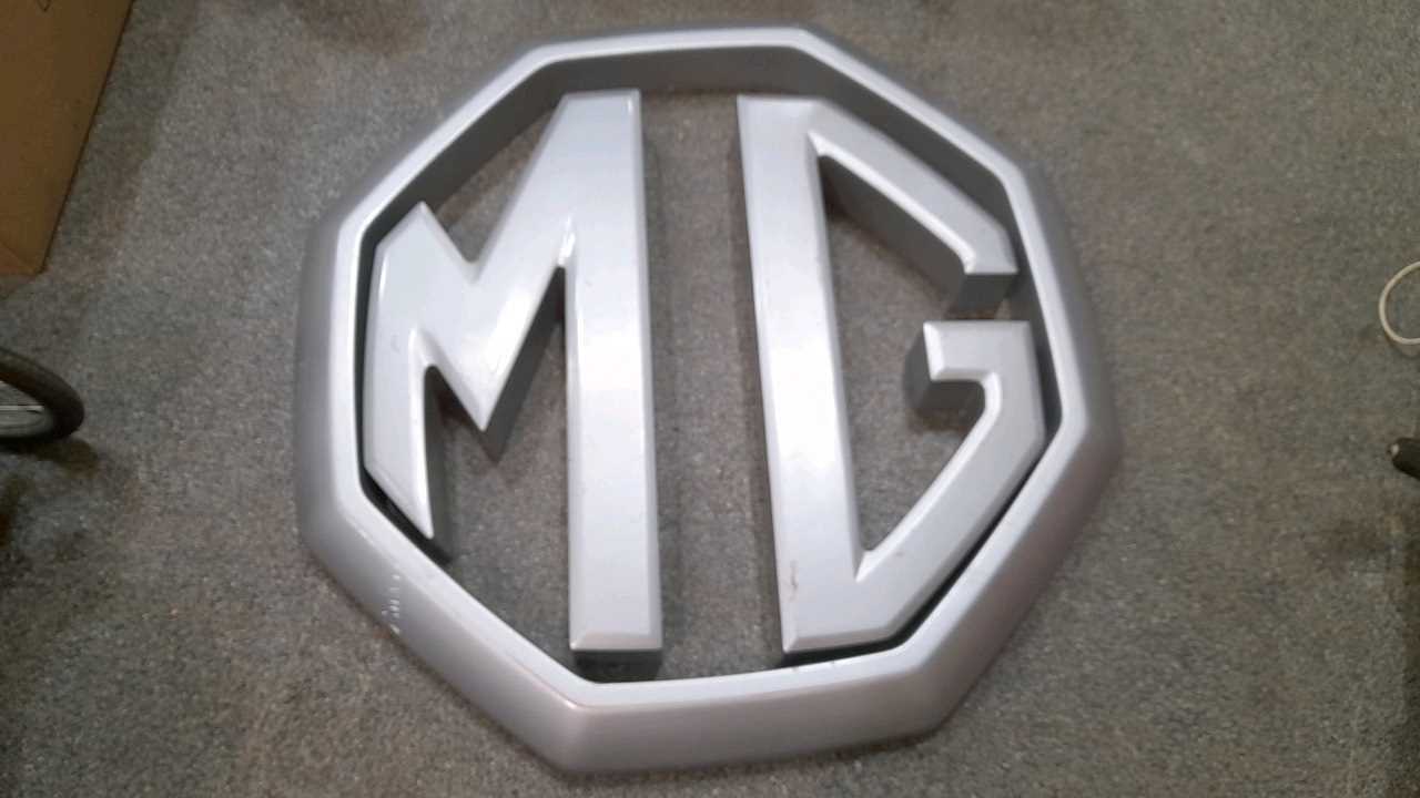 Lot 1 - LARGE MG PLASTIC DEALER SIGN 47" x 47"