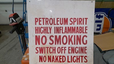 Lot 51 - SELECTION OF PETROLEUM SIGNS & STICKERS