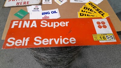 Lot 51 - SELECTION OF PETROLEUM SIGNS & STICKERS