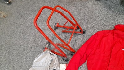 Lot 75 - MOTORCYCLE CLOTHING & STANDS - ALL PROCEEDS TO CHARITY