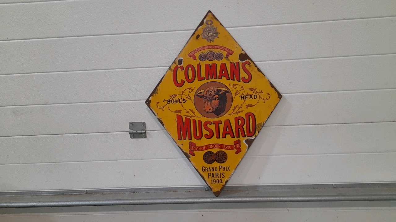 Lot 453 - COLMANS MUSTARD SIGN