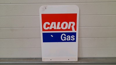 Lot 147 - CALOR GAS DOUBLE SIDED METAL SIGN