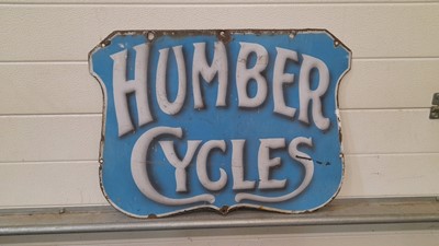 Lot 251 - HUMBER CYCLE SIGN