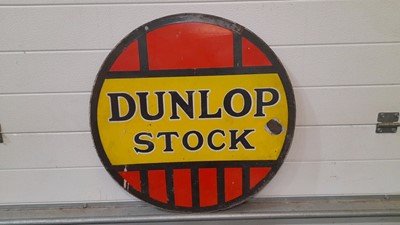 Lot 255 - DUNLOP STOCK SIGN