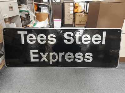 Lot 16 - LOCO NAME PLATE: TEES STEEL EXPRESS