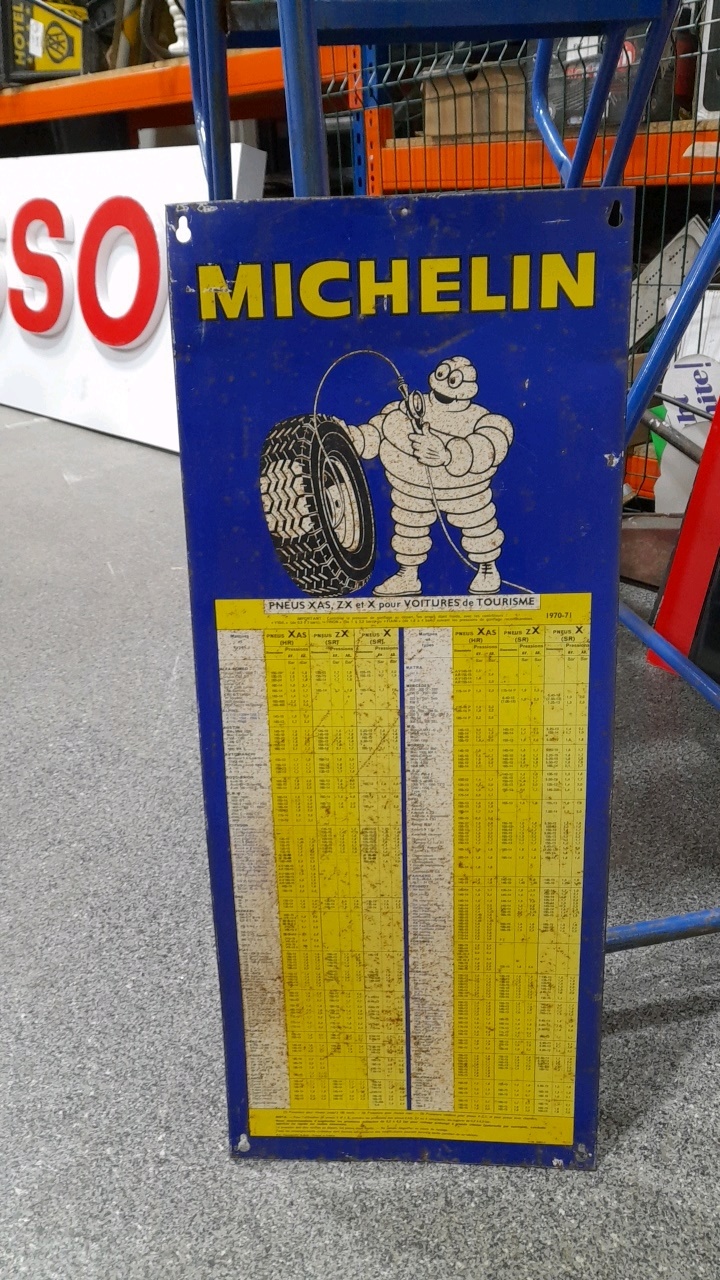 Lot 493 MICHELIN FRENCH TYRE CHART