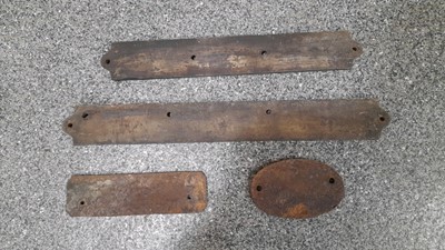 Lot 207 - 4X CAST RAILWAY SIGNS ( ORIGINAL )