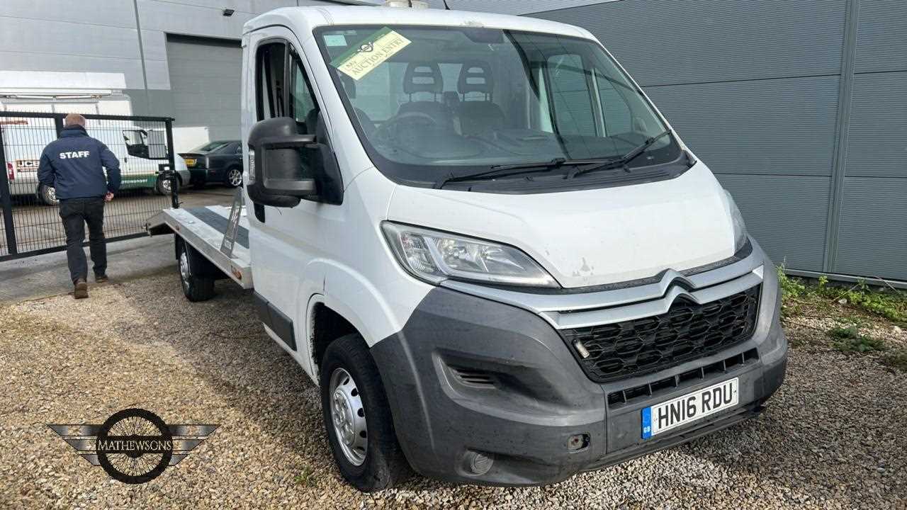 Lot 458 - 2016 CITROEN RELAY 35 HEAVY L3 HDI