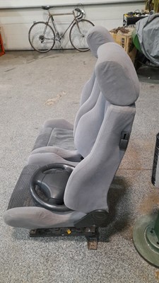 Lot 229 - FORD ESCORT RS TURBO 1990'S PAIR OF FRONT SEATS & STEERING WHEEL FORM A FIESTA RS1800
