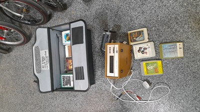 Lot 262 - 8 TRACK PLAYER & CASE OF TAPES