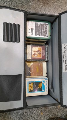Lot 262 - 8 TRACK PLAYER & CASE OF TAPES