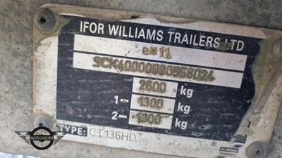 Lot 81 - IFOR WILLIAMS TRAILER