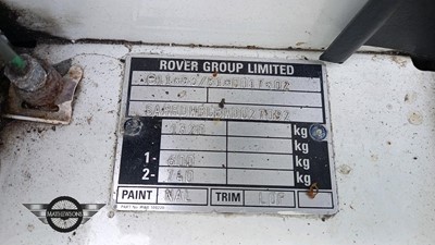Lot 276 - 1997 MG MGF
