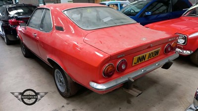 Lot 102 - 1975 OPEL MANTA 1600