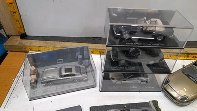 Lot 354 - BOX OF ASSORTED ASTON MARTIN MODELS
