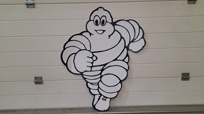 Lot 331 - LARGE MICHELIN MAN METAL SIGN  33" X 27"