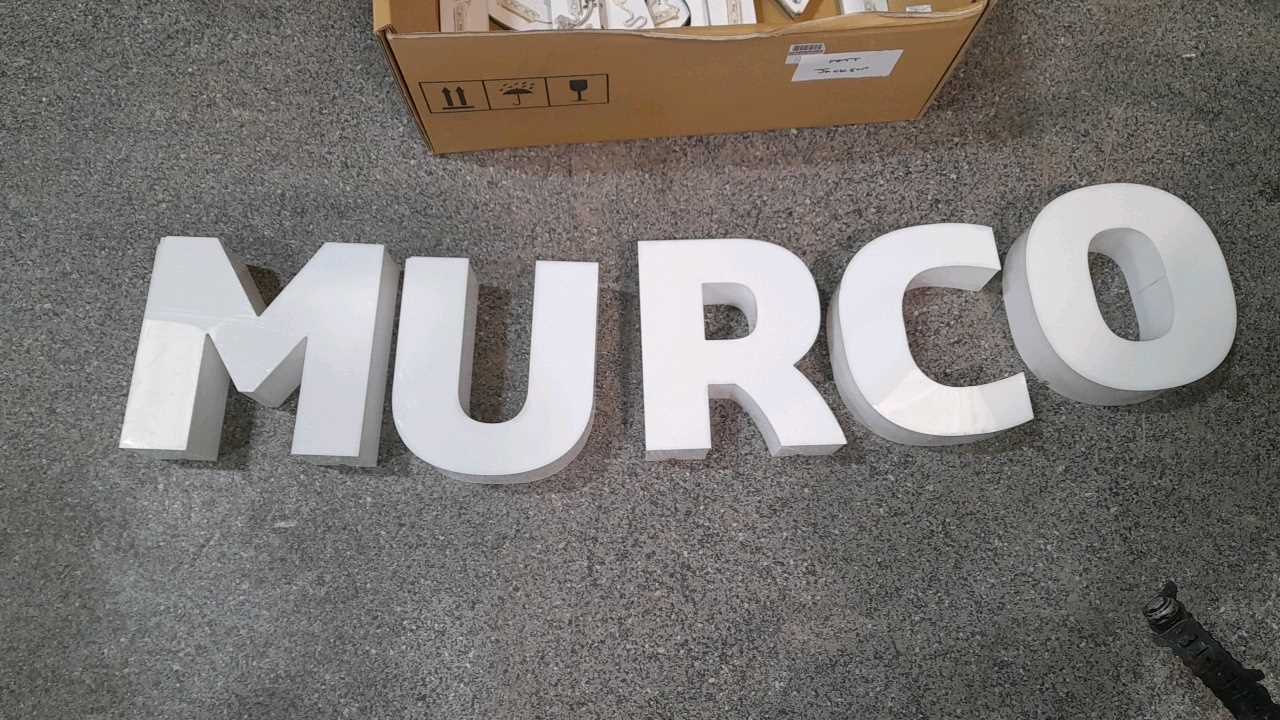 Lot 301 - MURCO LETTERS 9" x 9" LIGHT UP