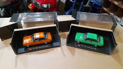 Lot 340 - 2X SUNSTAR FORD ESCORT MK2 1-18 SCALE MODELS ( NEW BOXED STOCK )