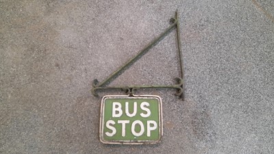 Lot 685 - BUS STOP , DOUBLE SIDED HANGING SIGN 30" X 19"