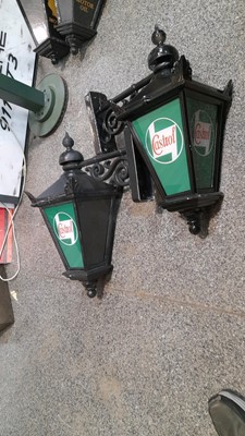 Lot 73 - PAIR OF PERIOD STYLE CASTROL LAMPS