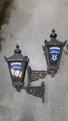 Lot 321 - PAIR OF PERIOD STYLE FORD V8 LAMPS