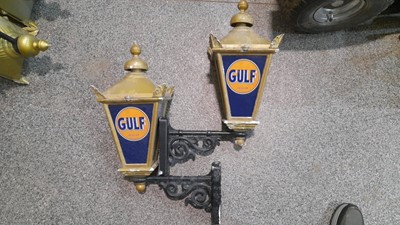 Lot 289 - PAIR OF PERIOD STYLE GULF LAMPS