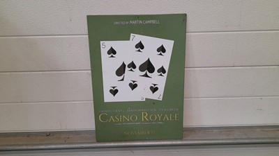 Lot 889 - CASINO ROYALE SIGN 18" X 13"