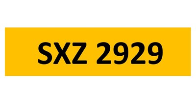 Lot 138-14 - REGISTRATION ON RETENTION - SXZ 2929