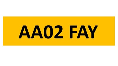 Lot 149-14 - REGISTRATION ON RETENTION - AA02 FAY