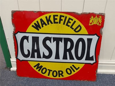 Lot 196 - WAKEFIELD CASTROL MOTOR OIL SIGN