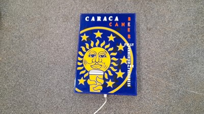 Lot 231 - CARACA CANE BEER LIGHT - UP SIGN  24" X 17"