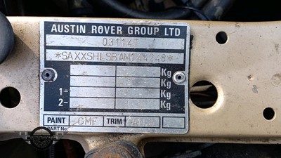 Lot 38 - 1987 ROVER 820 E