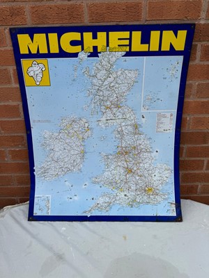 Lot 25 - MICHELIN MAP OF UK + IRELAND SIGN