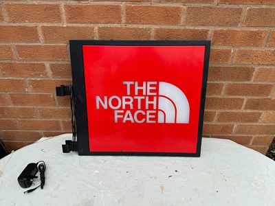 Lot 385 - THE NORTH FACE ,DOUBLE SIDE LIGHT -UP SIGN 22" X 20"