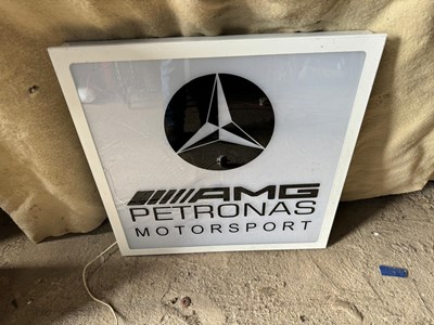 Lot 441 - AMG PETRONAS MOTOR SPORT LIGHT-UP SIGN