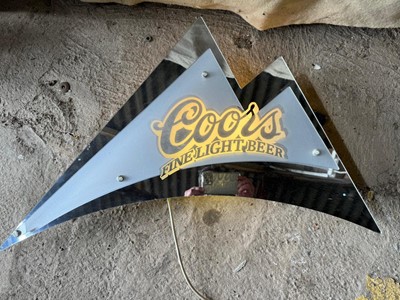 Lot 487 - COORS BEER  LIGHT-UP SIGN 28"x 23"