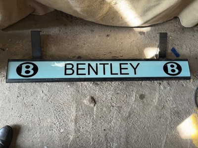 Lot 555 - BENTLEY LIGHT-UP SIGN 40" X 5"