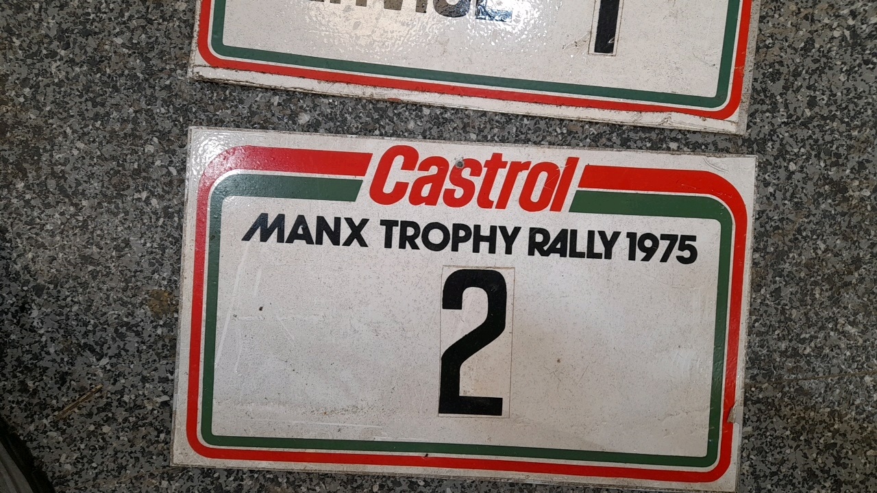 Lot 875 - HISTORIC ORIGINAL RALLY PLATES