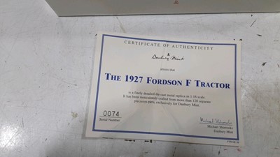 Lot 401 - 1927 FORDSON F TRACTOR 1-16 SCALE MODEL