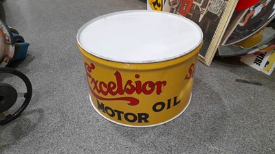 Lot 523 - EXCELSIOR MOTOR OIL DRUM TABLE